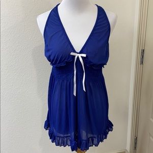 Fredericks of Hollywood blue lingerie